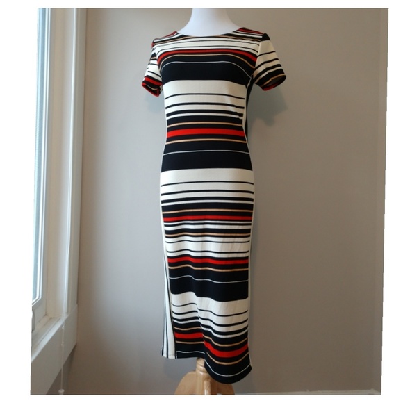 Striped Midi Dress - Picture 4 of 8